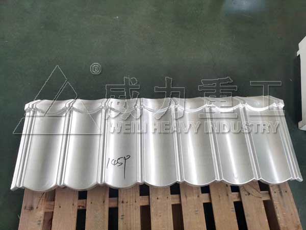 壓制成型的金屬彩石瓦產品